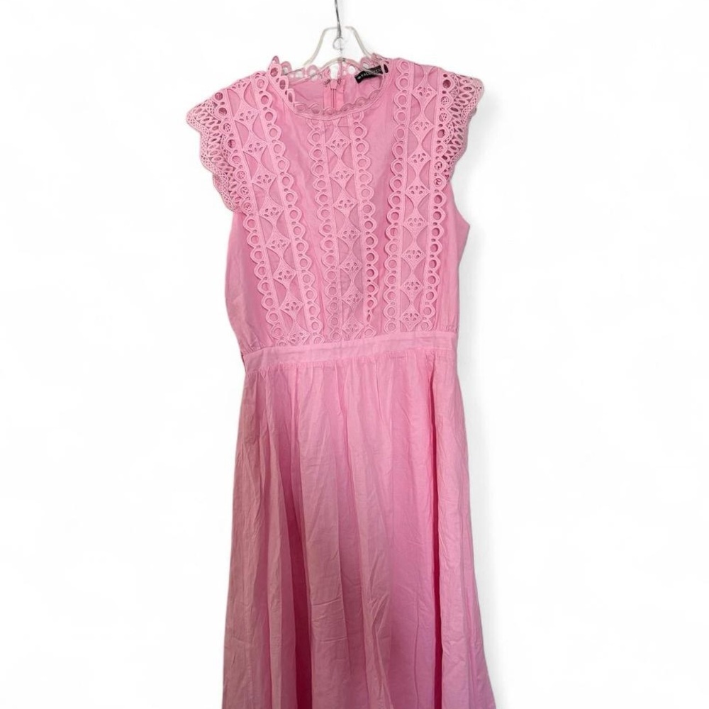 New Valentine Pink Lace Dress